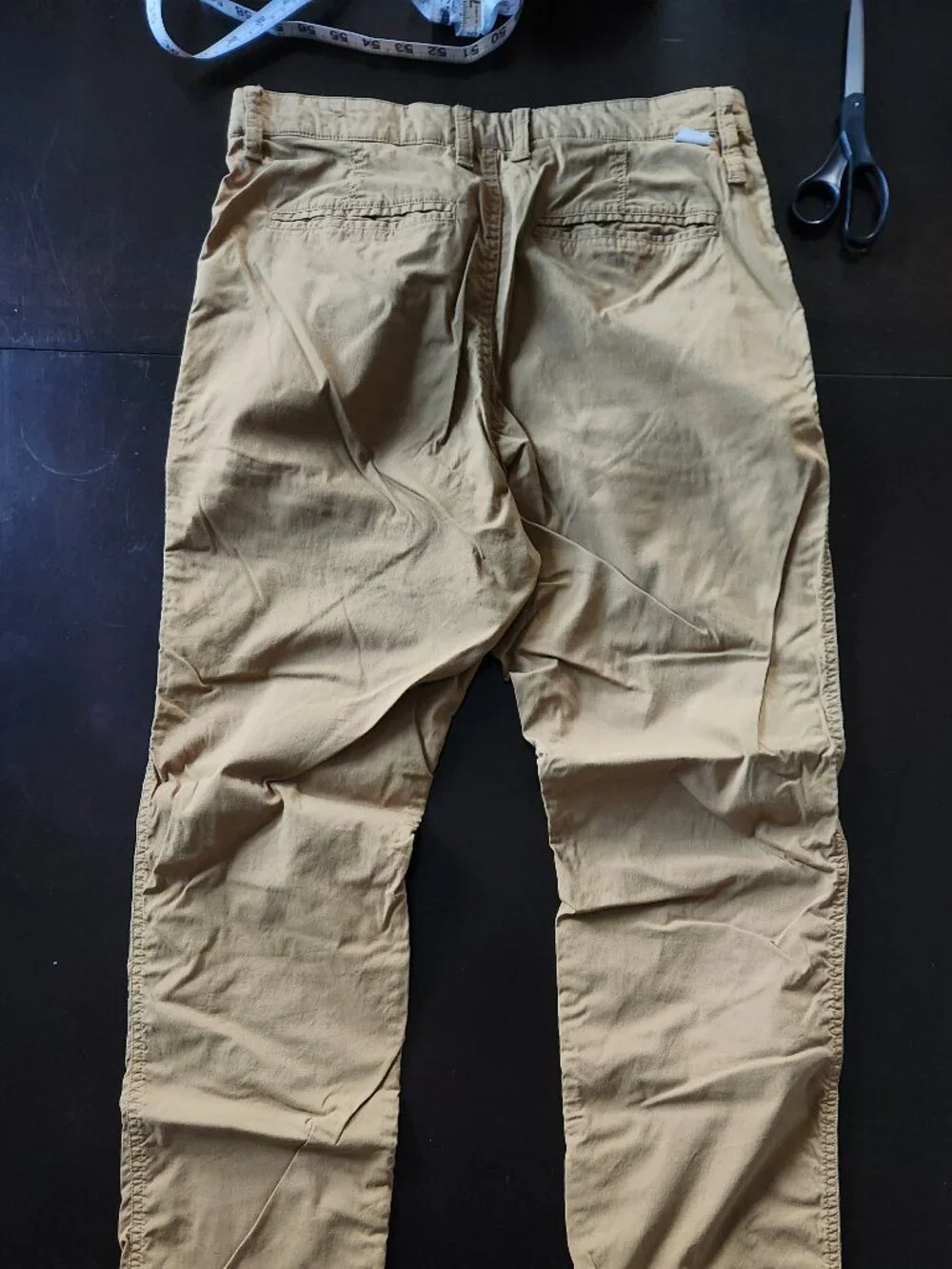 The North Face Men's Nylon Pants Size 30 - Khaki Hiking Travel Zip Pocket